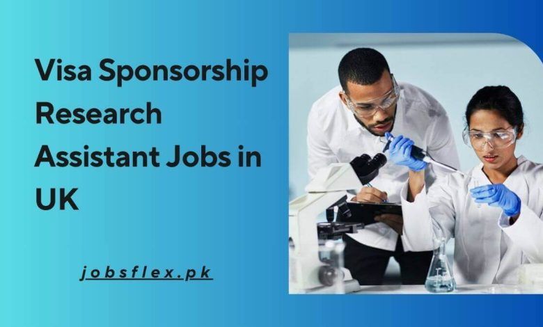 Visa Sponsorship Research Assistant Jobs in UK