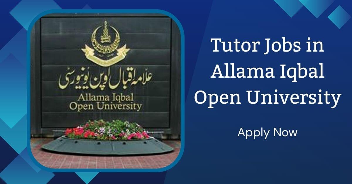 Tutor Jobs in Allama Iqbal Open University